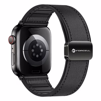 Strap to Apple Watch Forcell F-Design FA21 magnetic eco-friendly leather 42 / 44 / 45 / 49 mm must