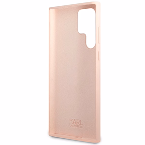 Karl Lagerfeld KLHCS23LSNIKBCP Sam S23 S918 Ultra hardcase roosa/roosa Silicone Ikonik