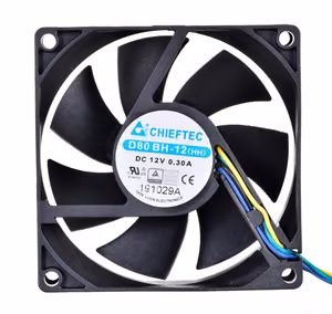 CHIEFTEC 80x80x25mm Ball Bearing PWM FAN