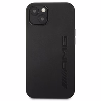 AMG nahast kuumalt tembeldatud ümbris iPhone 13 mini jaoks - must