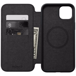 Nomad Modern Leather Folio ümbris jaoks iPhone 15 Plus 6,7" must
