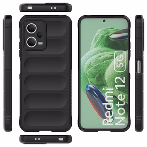Magic Shield Case для Xiaomi Redmi Note 12 5G / Poco X5 5G гибкая броневая крышка чёрный