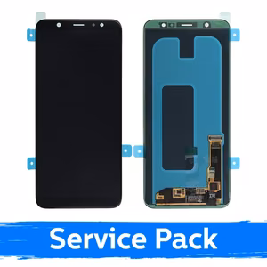 LCD ekraan ühilduv Samsung A605 2018 A6+ must (Service Pack)
