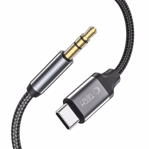 Tech-Protect UltraBoost audio-adapter USB-C / 3,5 mm mini jack, 1 m, must