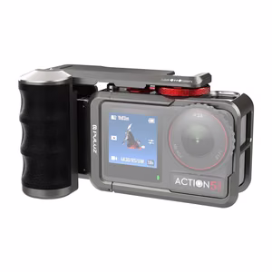 Metallist kaitsekest Puluz käepidemega DJI Osmo Action 5 Pro / Action 4 / Action 3