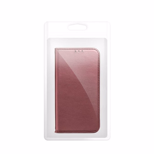 Klappümbris Samsung A27 Smart Magneto, burgundiapunane