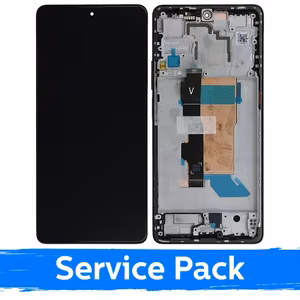 LCD ekraan ühilduv Xiaomi Poco F5 5G raamiga / must / (Service Pack)