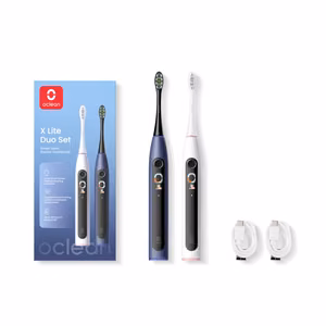 Oclean X Lite Duo Set elektriliste hambaharjade komplekt, tumesinine/hall