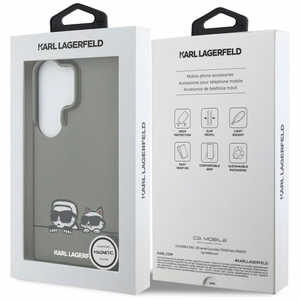 Karl Lagerfeld чехол IML Peekaboo Karl&Choupette MagSafe Samsung Galaxy S26 Ultra черный
