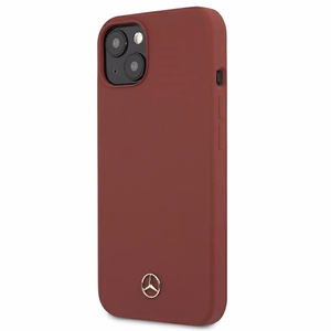 Mercedes Silicone Line ümbris iPhone 13 mini jaoks - punane
