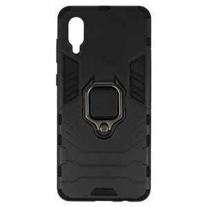 Ring Armor Ümbris jaoks Samsung Galaxy A02 Must