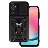 Slide Camera Armor Ümbris jaoks Samsung Galaxy A24 4G Must