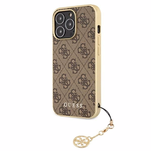 Guess GUHCP13LGF4GBR iPhone 13 Pro / 136,1" pruun/pruun ümbris 4G Charms Collection