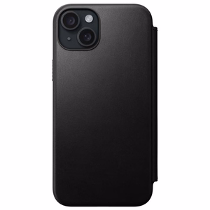 Nomad Modern Leather Folio ümbris jaoks iPhone 15 Plus 6,7" must