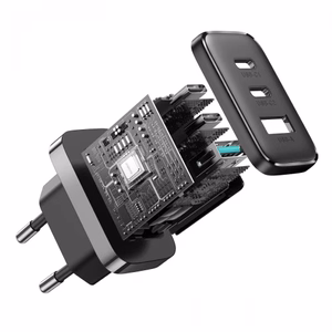 Laadija Joyroom JR-TCF10 must 32W (2xPD / 1xQC3.0)