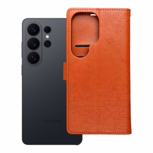 Чехол-книжка для Samsung A27 Mezzo Book кошки коричневый