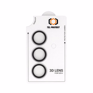 Закалённое стекло Tel Protect 3D Lens на камеру для Samsung Galaxy S25 прозрачное (линз 3 шт.)