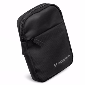 Wozinsky WMS-W1 veekindel unisex mini õlakott telefonile kahe lahtriga - must