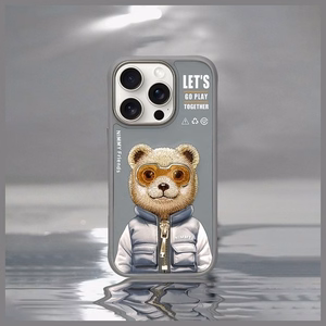 Nimmy Cool&Cute 2.0 Bear Ümbris jaoks iPhone 16 Pro Max - Hall