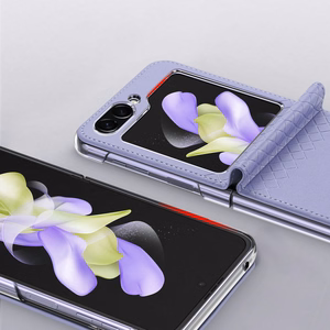 Dux Ducis Bril leather ümbris jaoks Samsung Galaxy Z Flip 5 5G - lilla
