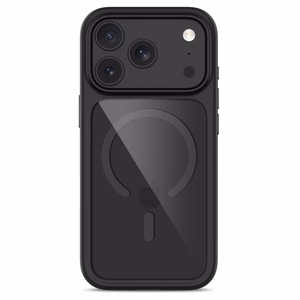 Tech-Protect MagOne CC MagSafe ümbris 2 karastatud klaasiga mudelitele iPhone 18 Pro Max / 17 Pro Max, läbipaistev must