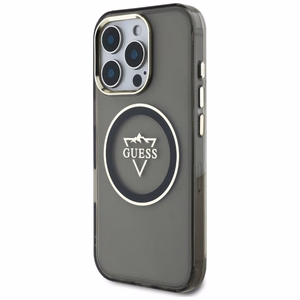 Guess IML Metal Mountain Logo MagSafe iPhone 16 Pro Ümbris - must