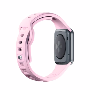 3mk silikoonrihm Apple Watchile, 42/44/45/46/49 mm, puudriroosa, suur suurus