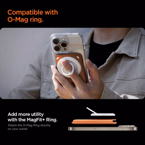 Spigen Valentinus MagFit+ MagSafe magnetiline telefoni kaarditasku – oranž