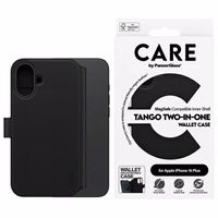CARE by PanzerGlass Feature Tango 2in1 Wallet MagSafe Ümbris jaoks iPhone 16 Plus - Must
