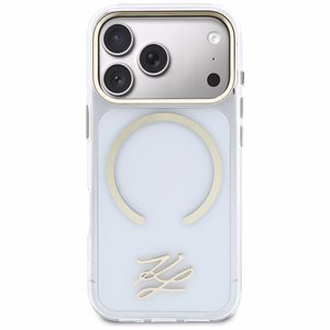 Karl Lagerfeld IML KL Script Logo MagSafe Ümbris for iPhone 17 Pro Max - Clear