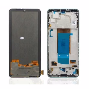 LCD ekraan ühilduv Xiaomi Poco F4 raamiga / öö must / HQ