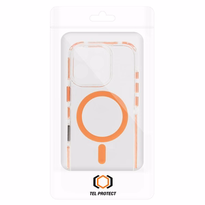 Tel Protect Strap Clear Ümbris jaoks Iphone 17 Pro oranž