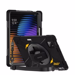 Crong Defender Plus vastupidav kaitseümbris Xiaomi Pad 8 / 8 Pro / Pad 7 / 7 Pro 11,2″ jaoks, must