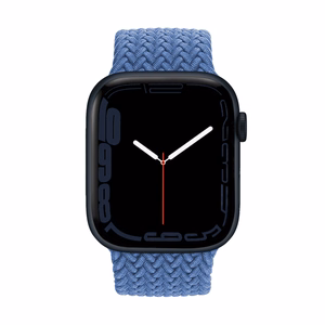 Crong Wave Band punutud rihm Apple Watch 44 / 45 / 46 / 49 mm kellale, sinine