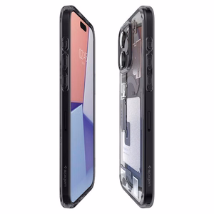 Spigen Ultra Hybrid Mag Ümbris with MagSafe jaoks iPhone 15 Pro - Dark hall (Zero One Pattern)