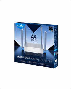Cudy WR3000S juhtmevaba ruuter Gigabit Ethernet kahesageduslik (2.4 GHz / 5 GHz)