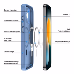 Чехол Dux Ducis Yind для Apple iPhone 17 синий