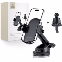 Tech-Protect V7 Car Phone Hoidja jaoks Cockpit/Air Vent - must