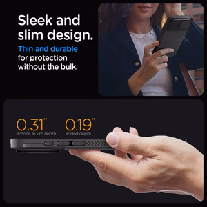 Spigen Optik Armor Mag Ümbris with MagSafe jaoks iPhone 16 Pro Max - Must