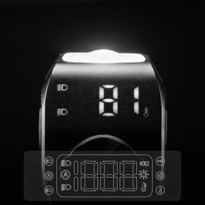 Rockbros M8 1600lm front bike light with remote control 10m rechargeable 4000 mAh - black