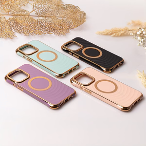 Circle Glam Mag case for iPhone 14 Pro 6,1" purple