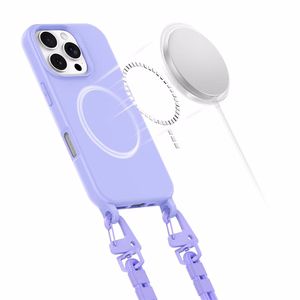 Tech-Protect MagNecklace MagSafe Ümbris with Lanyard jaoks iPhone 16 Pro Max - lilla
