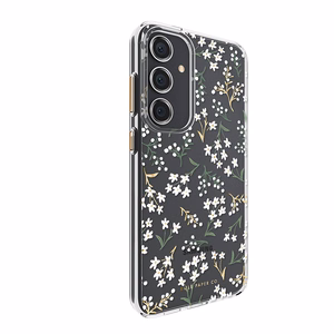 Rifle Paper Co. üliõhuke antimikroobne ümbris seadmele Samsung Galaxy S24+, Petite Fleurs mustriga