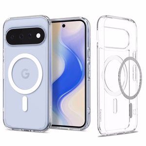 Spigen Ultra Hybrid Mag MagSafe ümbris Google Pixel 11-le, läbipaistev / valge