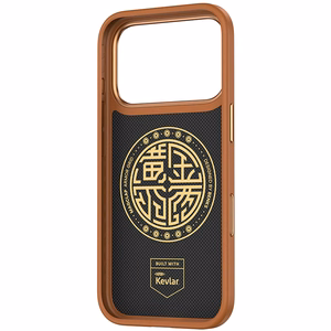 Benks Magnetic Armor Pro Armor Grid Kevlar чехол с металлической рамкой 600D (C.K.FL.AP.GD.F070) для Iphone 17 Pro Max, оранжевый