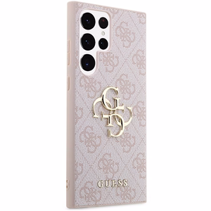 Guess GUHCS23L4GMGPI S23 Ultra S918 roosa/roosa hardcase 4G Big Metal Logo