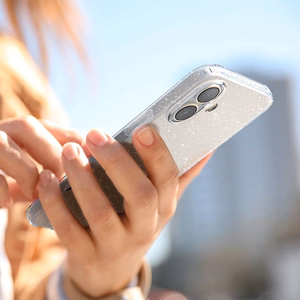 Spigen Liquid Crystal ümbris seadmele iPhone 16 6.1", läbipaistev sädelusega