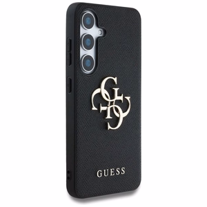 GUESS ümbris jaoks SAMSUNG S25 GUHCS25SPGT4MBK (PU Grained Big 4G and Classic Logo) must