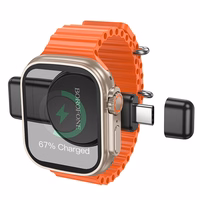 Borofone Juhtmevaba induction laadija jaoks Nutikell BQ31 Kaasaskantav 2,5W jaoks iWatch 1-9, SE/SE2, Ultra/Ultra2, Samsung Watch 1-7, Ultra must