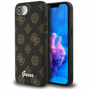 Guess Peony Script Logo MagSafe iPhone 16e Ümbris Must